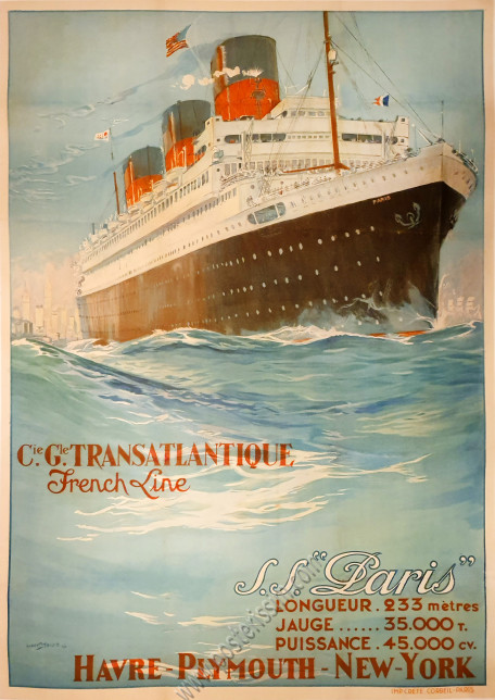 CGT : French Line - SS Paris
