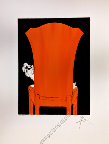 Le chien au fauteuil rouge
