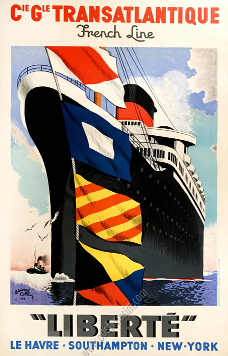 CGT - French Line : "Liberté", Le Havre, Southampton, New York