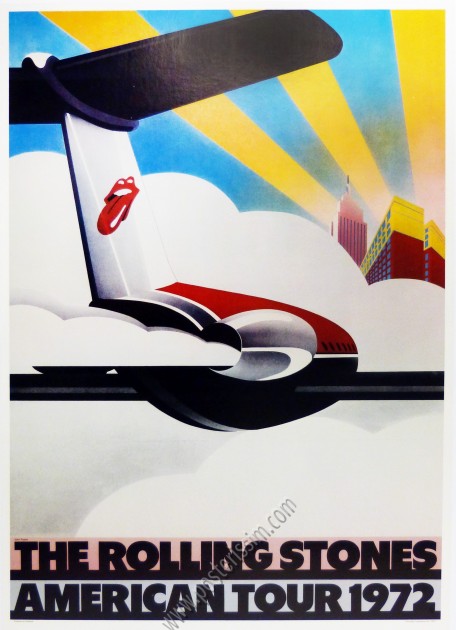 Affiche originale The Rolling Stones American Tour 1972