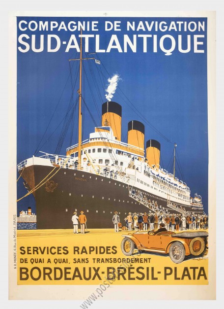 Compagnie de Navigation Sud-Atlantique : Bordeaux - Brésil - Plata