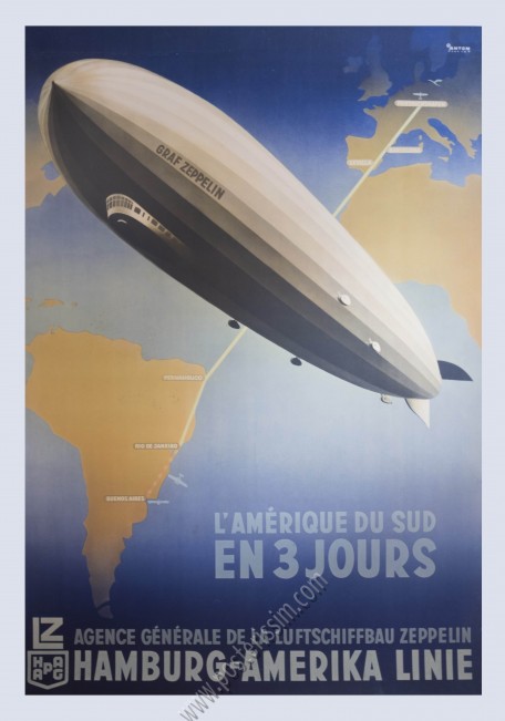 L'Amérique du Sud en trois jours, Hamburg-Amerika Linie (Luftschiffbau Zeppelin)