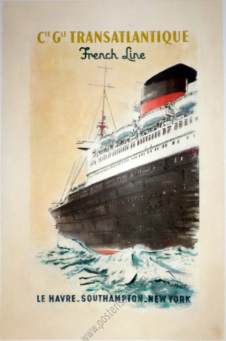 French Line Le Havre Southampton New York