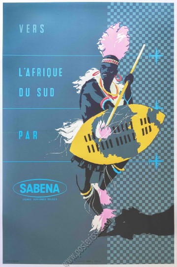 Vers l'Afrique du Sud par Sabena