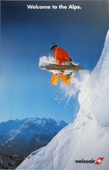 Swissair: welcome to the Alps