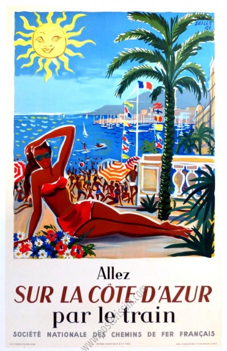 Allez sur la Côte d'Azur par le train